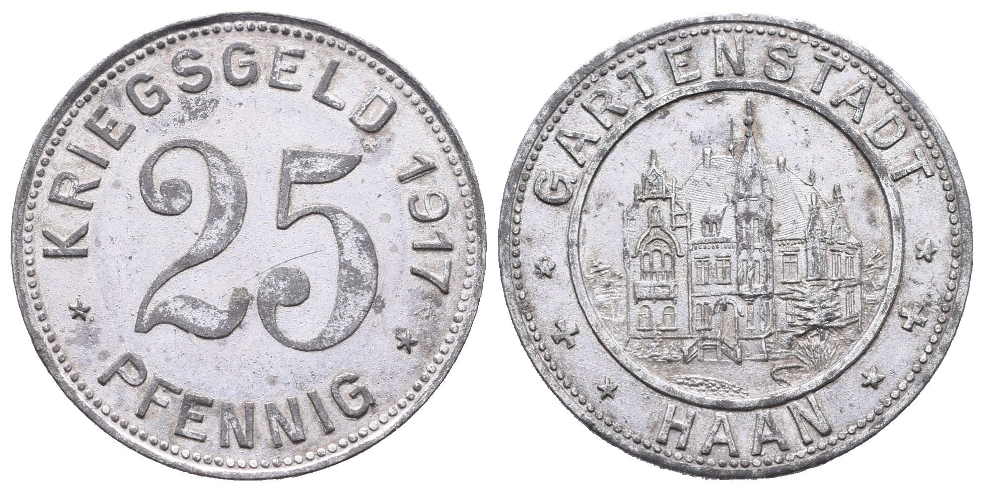 Nouzové ražby, 25 Pfennig 1917 - Haan