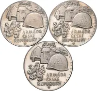 Sada medailí b.l. - Armáda České republiky, Pozemní vojsko, Letectvo a — 2