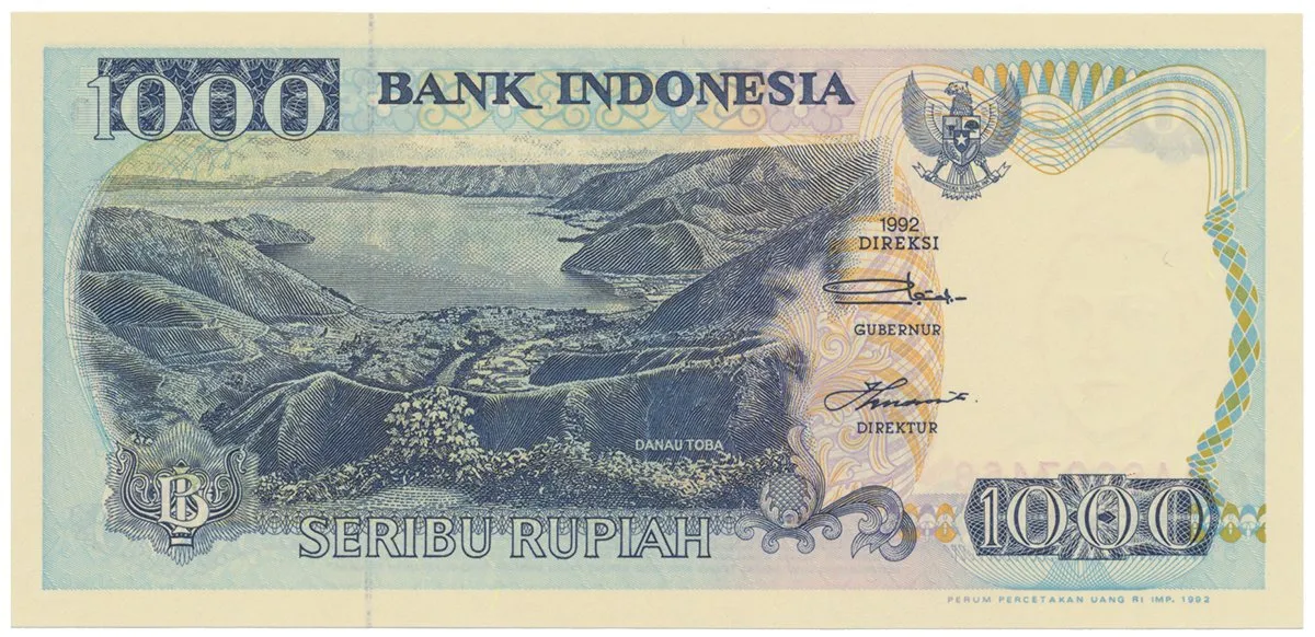 Indonésie, 1000 Rupiah 1992~2000, P.129