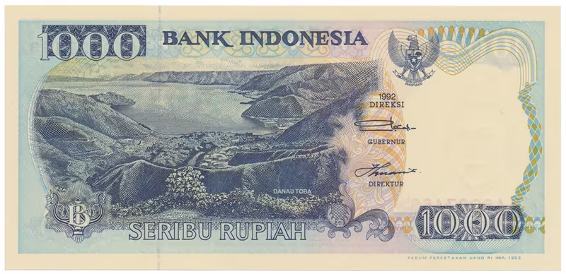 Indonésie, 1000 Rupiah 1992~2000, P.129
