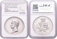 AR Medaile 1815 (G. Vassallo) - Holdování v Miláně 15. 5. 1815.  Poprsí císaře zleva, opis — 2