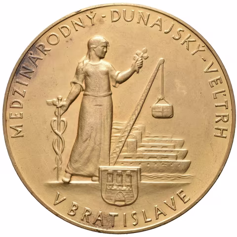 AE Medaile 1928 (Franta Anýž) - Mezinárodní Dunajský veletrh v Bratislavě.