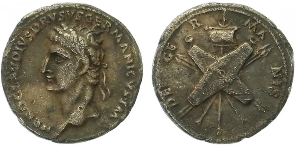 Nero Claudius Drusus, otec Germanica a Claudia — 1