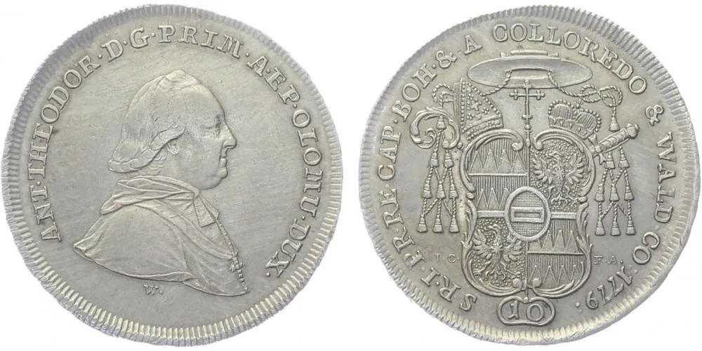 Olomouc - biskupství, Antonín Theodor Colloredo-Waldsee, 1777 - 1811 — 1