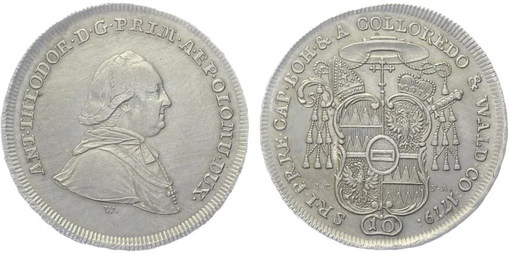 Olomouc - biskupství, Antonín Theodor Colloredo-Waldsee, 1777 - 1811 — 1