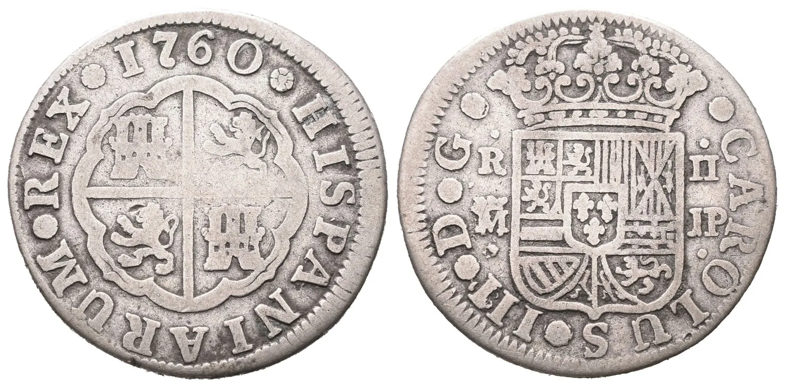 Španělsko, 2 Real 1760 JP