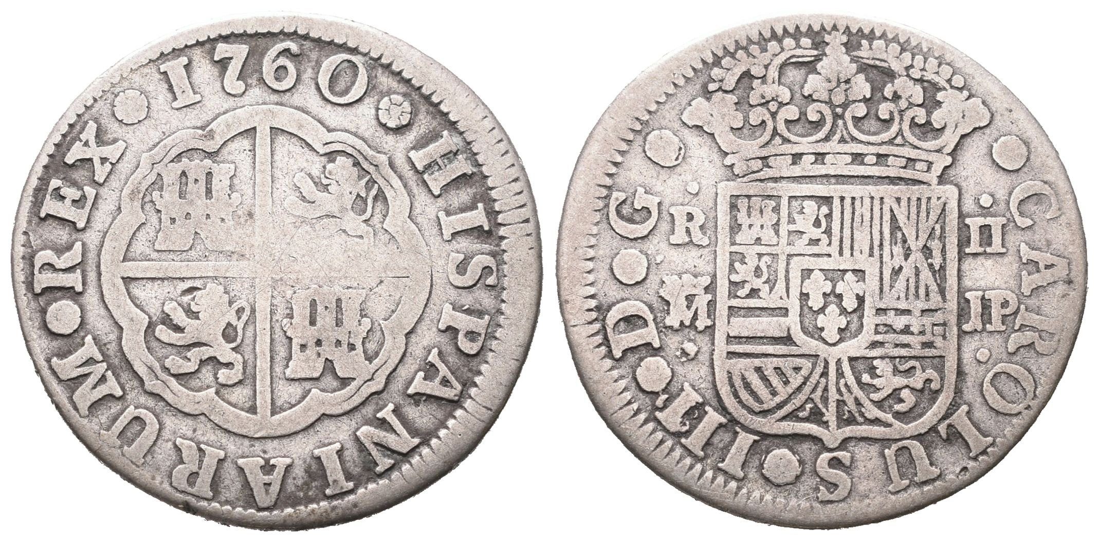 Španělsko, 2 Real 1760 JP