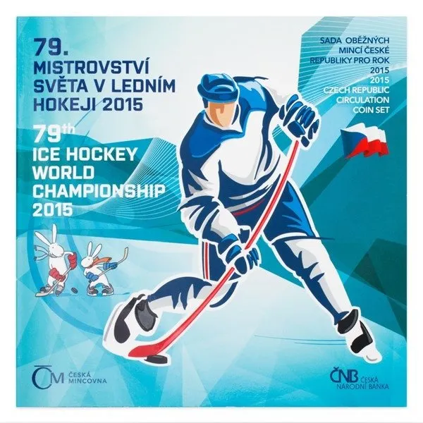 Ročníková sada mincí 2015 - 79. MS v ledním hokeji