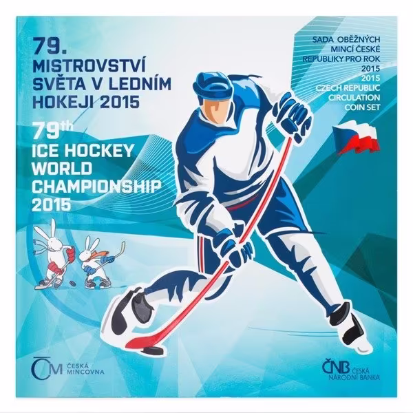 Ročníková sada mincí 2015 - 79. MS v ledním hokeji