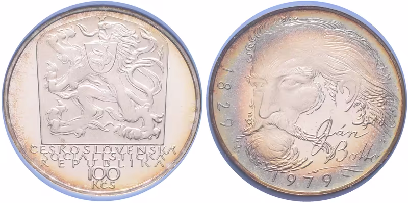 100 Kčs 1979 - Ján Botto, PROOF