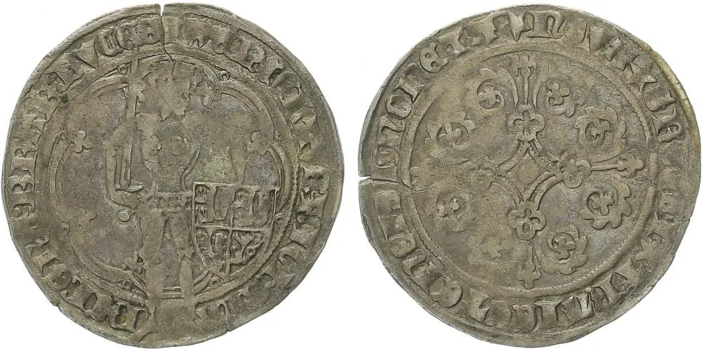 Belgie - Brabant, Jana Brabantská a Václav Lucemburský, 1355 - 1383 — 1