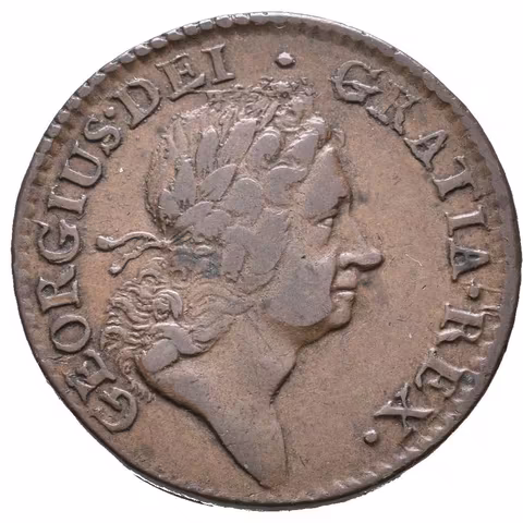1/2 Penny 1723 - rabža pro Irsko, KM.117, pěkná zachovalost