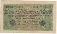 Německo, 2 Millionen Mark 1923, Ro.132a