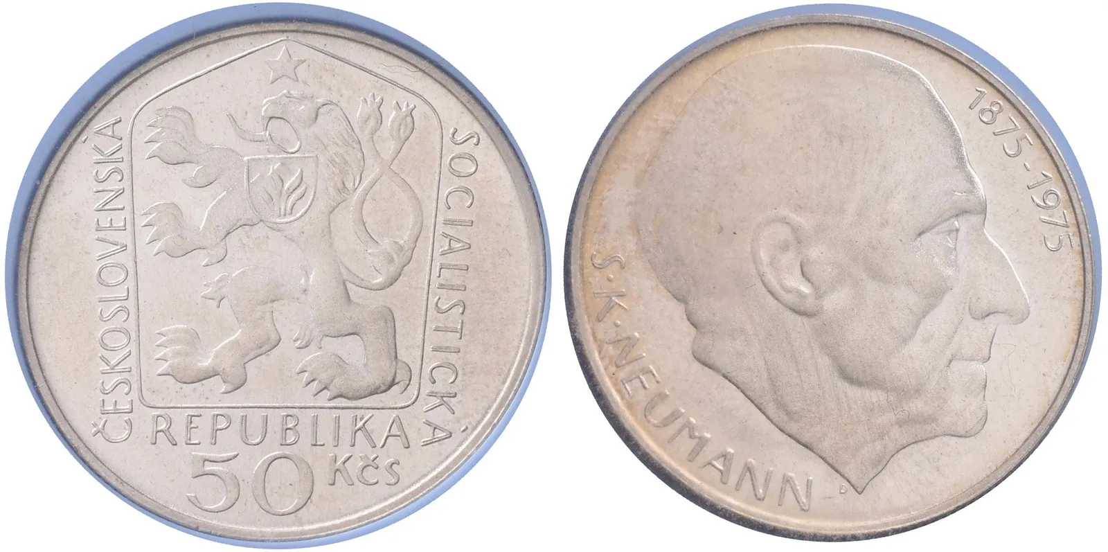50 Kčs 1975 - Stanislav Kostka Neumann, PROOF
