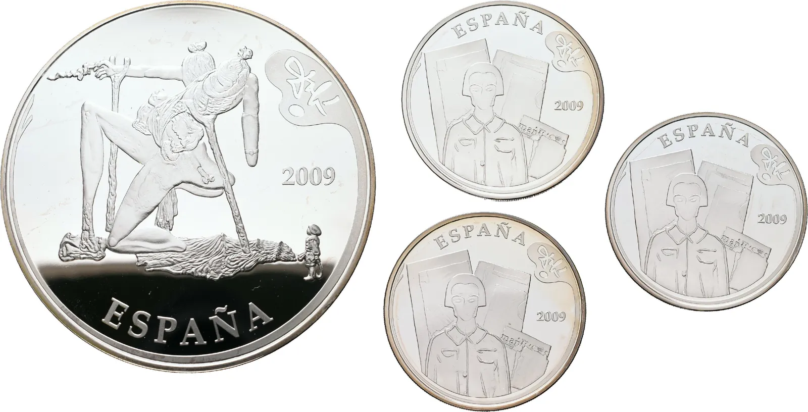 Španělsko, Sada stříbrných pamětních mincí 2009