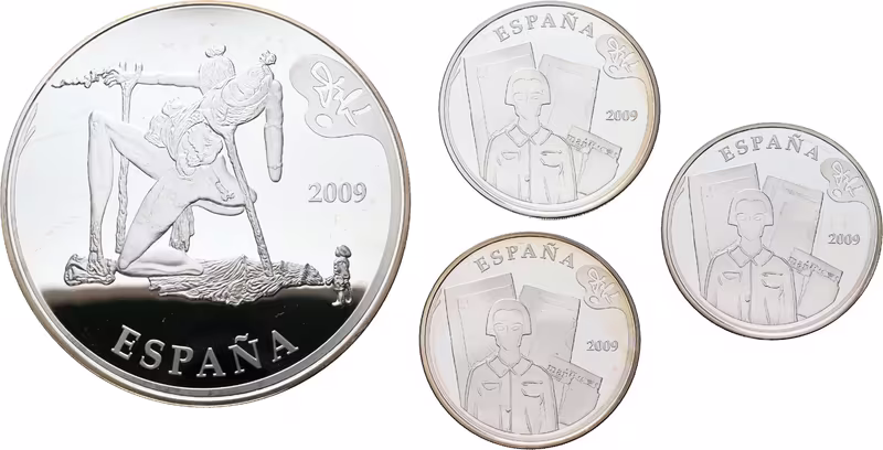 Španělsko, Sada stříbrných pamětních mincí 2009