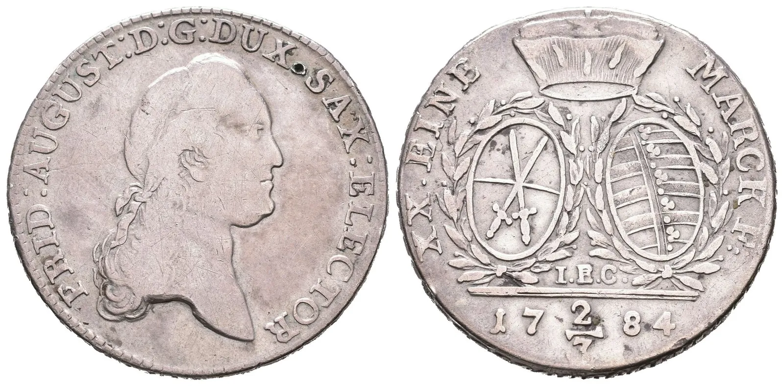 Sasko, 2/3 Tolar 1784