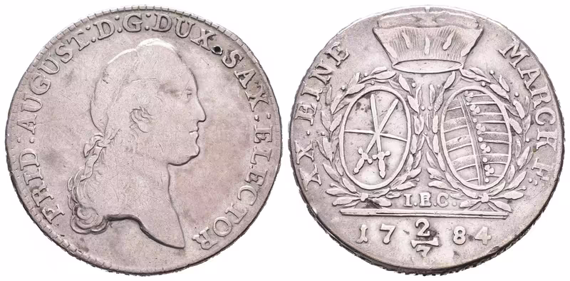 Sasko, 2/3 Tolar 1784