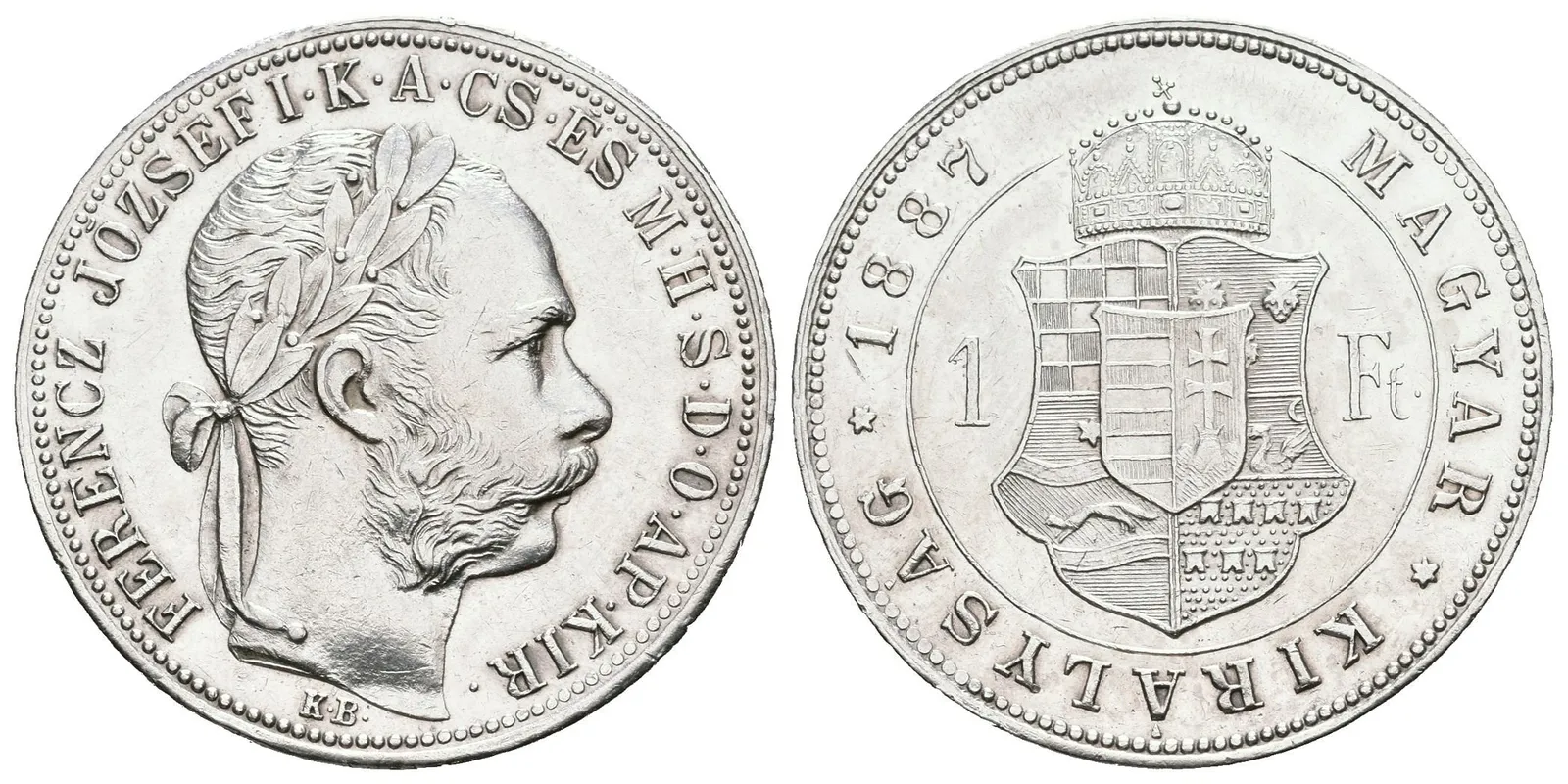 Zlatník 1887 KB, velmi pěkná zachovalost, lesk, rysky — 1