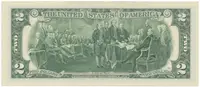 USA, 2 Dollars 2003, deklarace nezávislosti, Pick.516a - fotografie 2