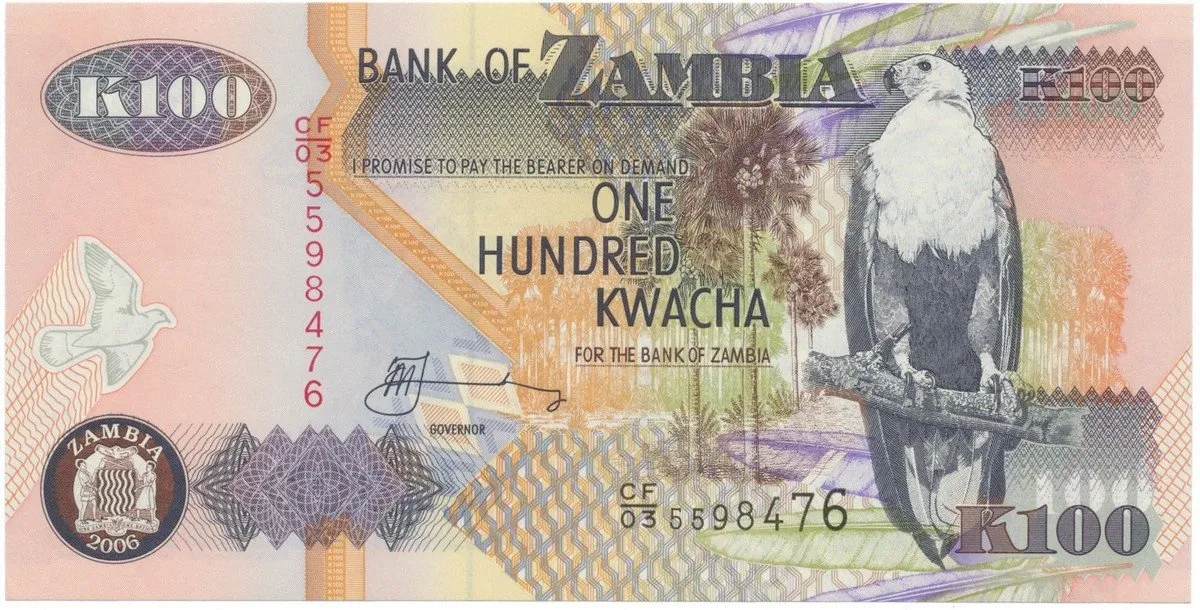 Zambie, 100 Kwacha 2005~2010, P.38e~i