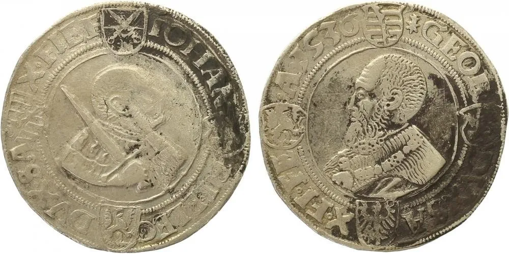 Sasko, Johann Friedrich a Georg, 1534 - 1539 — 1