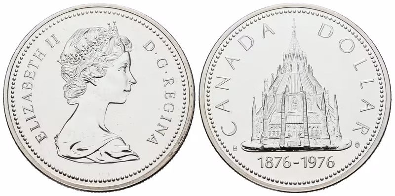 Kanada, Dollar 1976 - Parlamentní knihovna