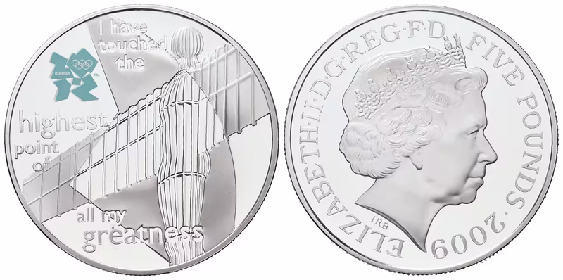 Velká Británie, 5 liber 2009  OH Londýn - Anděl Severu