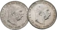 1 Koruna 1912 a 1913, lot 2 ks
