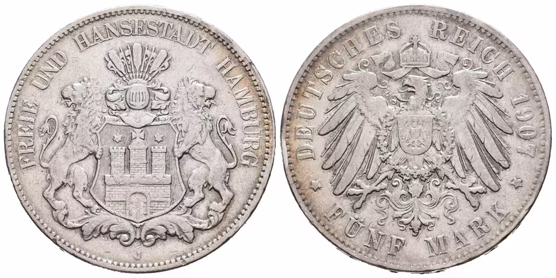 Hamburg, 5 Marka 1907