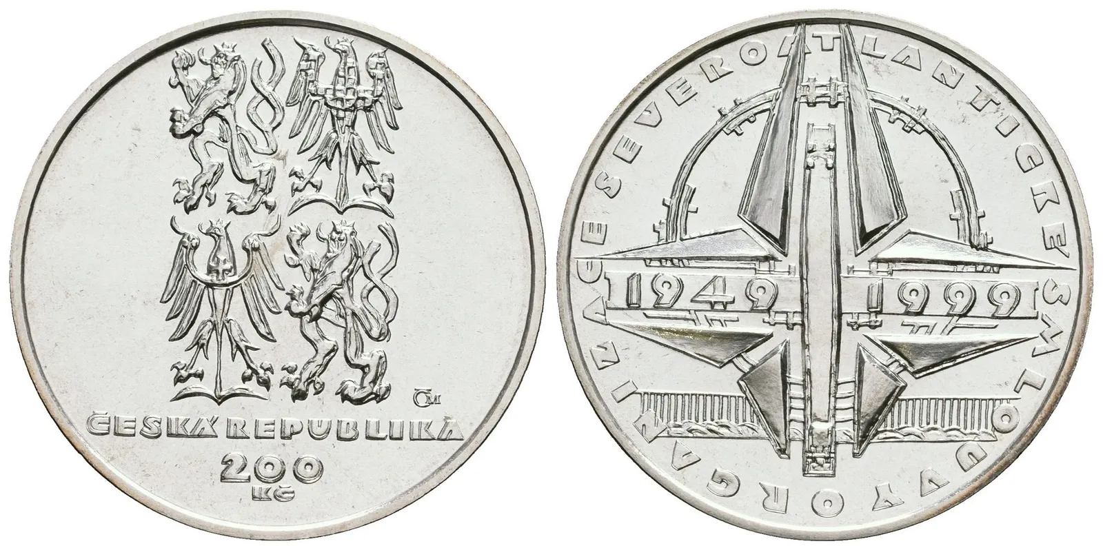200 Kč 1999 - NATO, kapsle, certifikát — 1