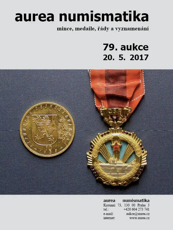 79. Aukce - mince, medaile, řády a vyznamenání