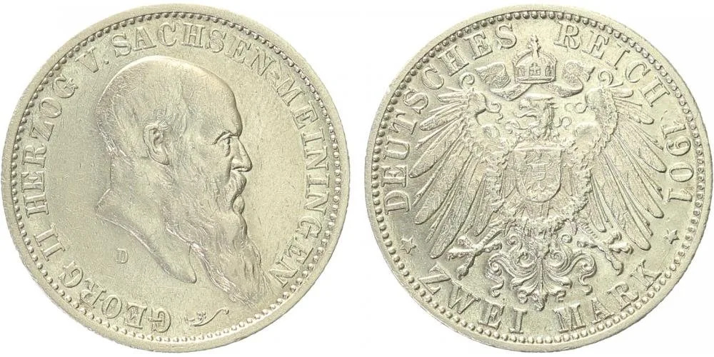 Sasko - Meiningen, Georg II., 1866 - 1914 — 1