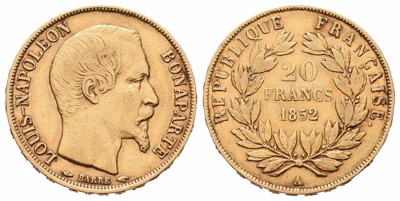 Francie, 20 Frank 1852 A