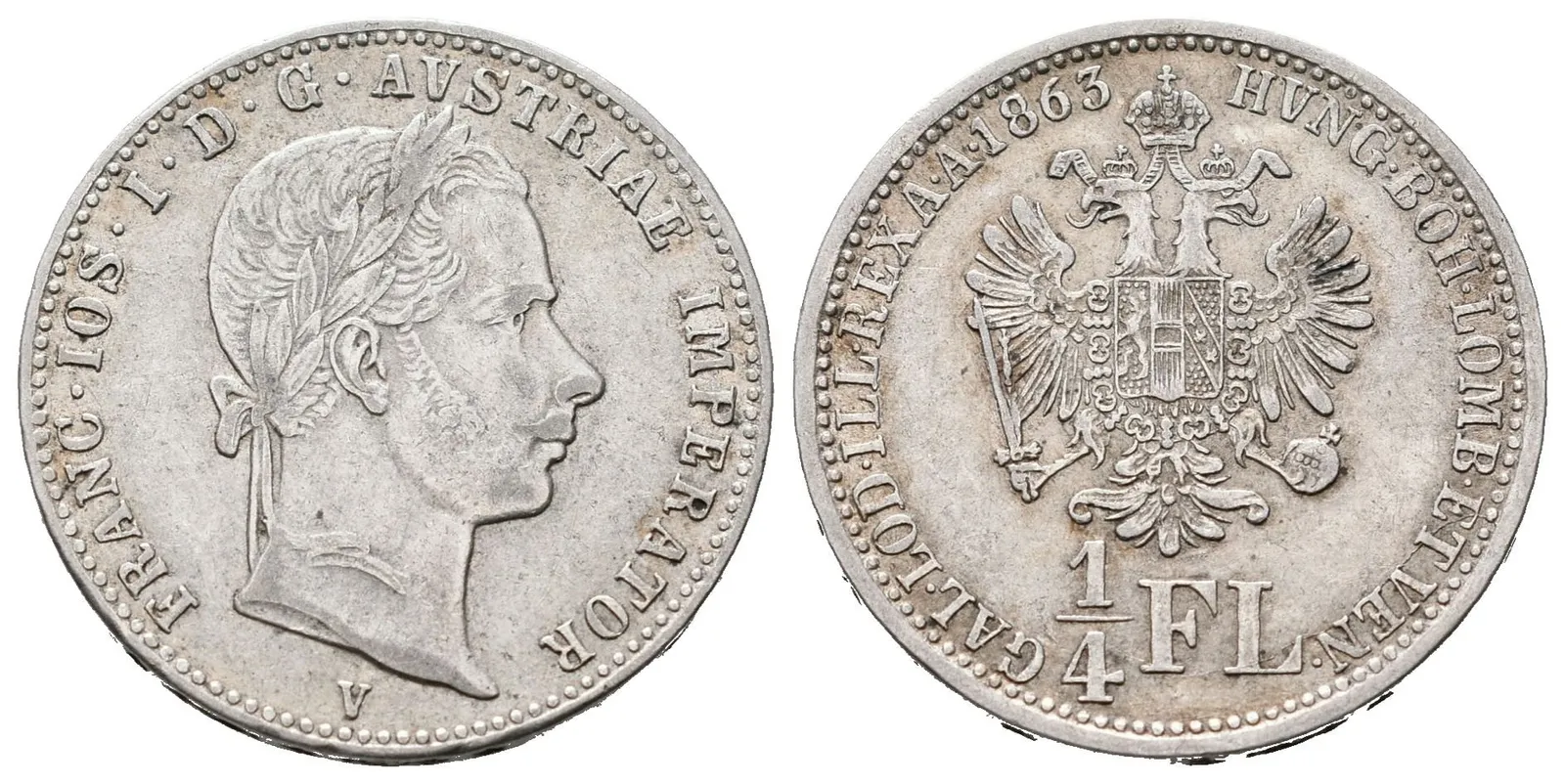 1/4 Zlatník 1863 V