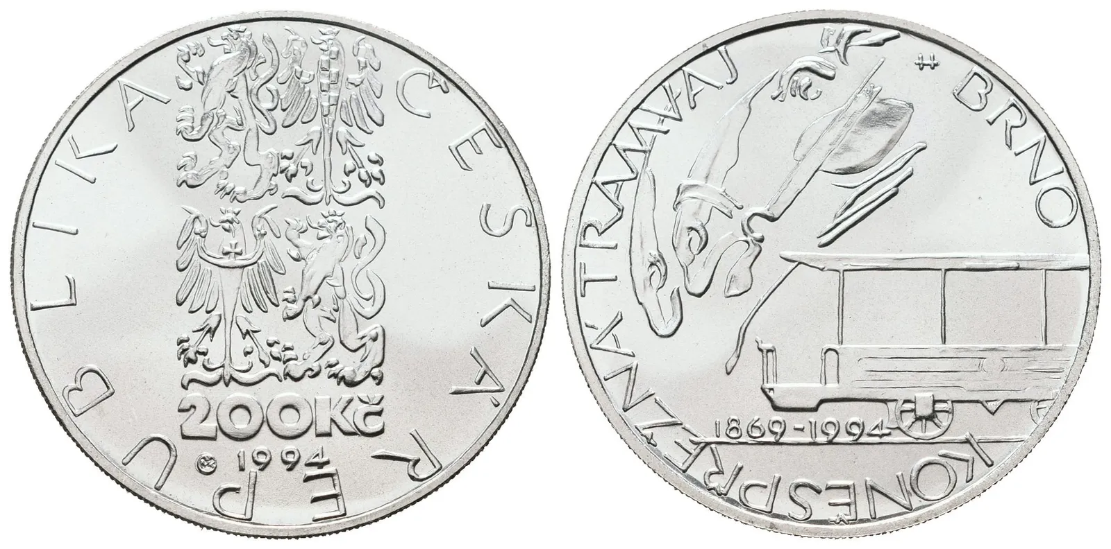 200 Kč 1994 - Koněspřežná tramvaj v Brně