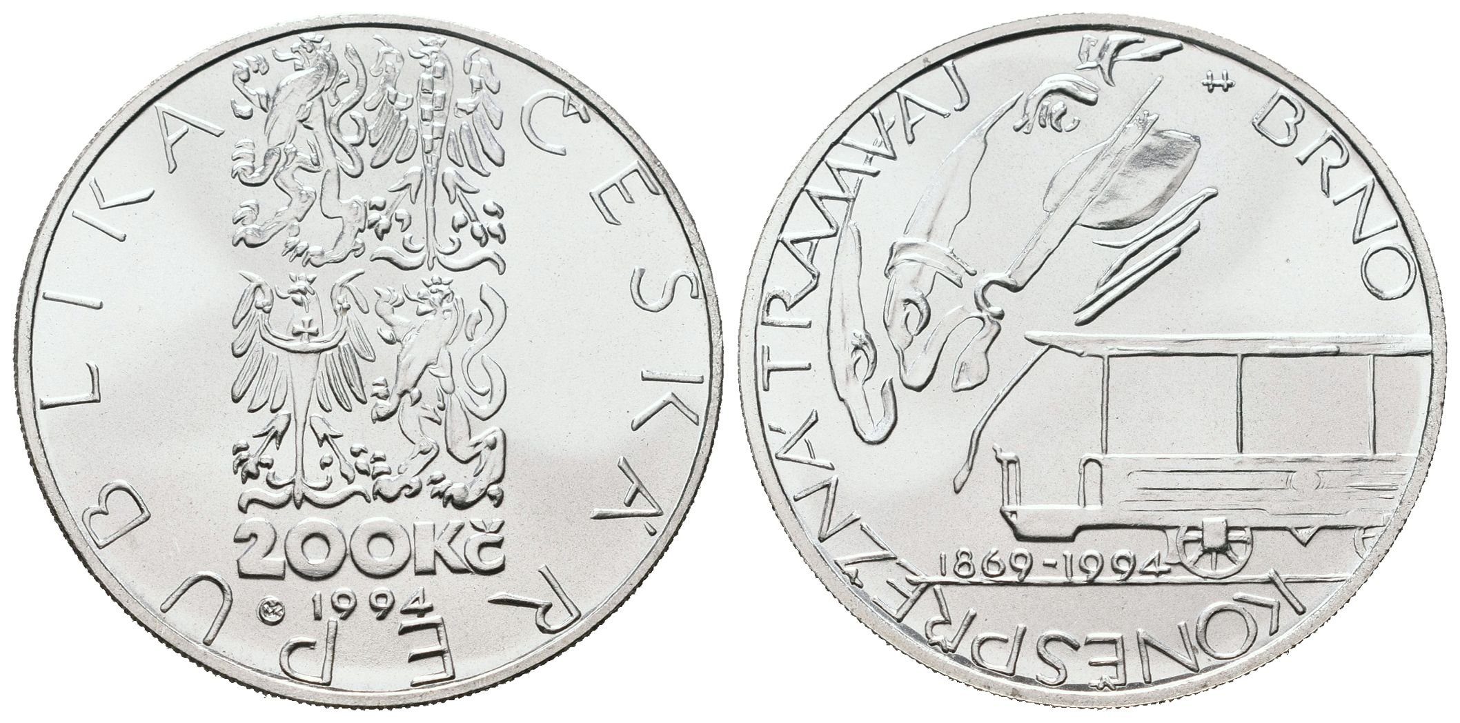 200 Kč 1994 - Koněspřežná tramvaj v Brně