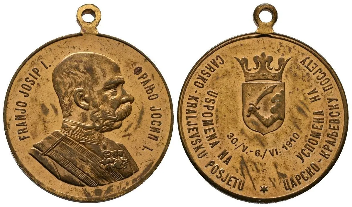 František Josef I., medaile na návštěvu a přítomnost císaře — 1