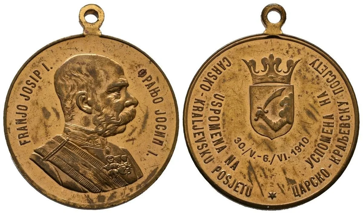 František Josef I., medaile na návštěvu a přítomnost císaře — 1