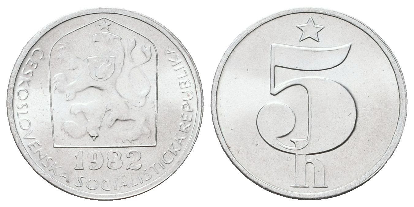 5 Haléř 1982 - ražen jen pro sady