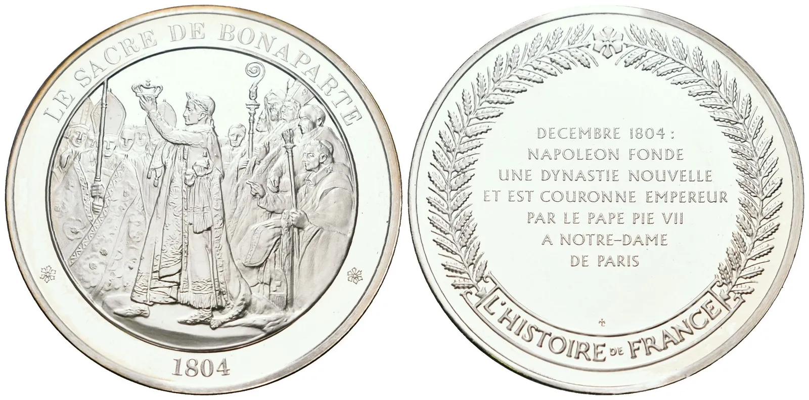 Francie - AR Medaile b.l. - Le sacre de Bonaparte