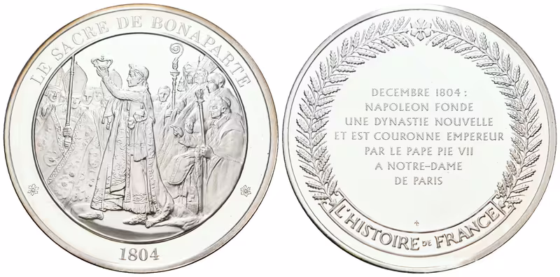 Francie - AR Medaile b.l. - Le sacre de Bonaparte