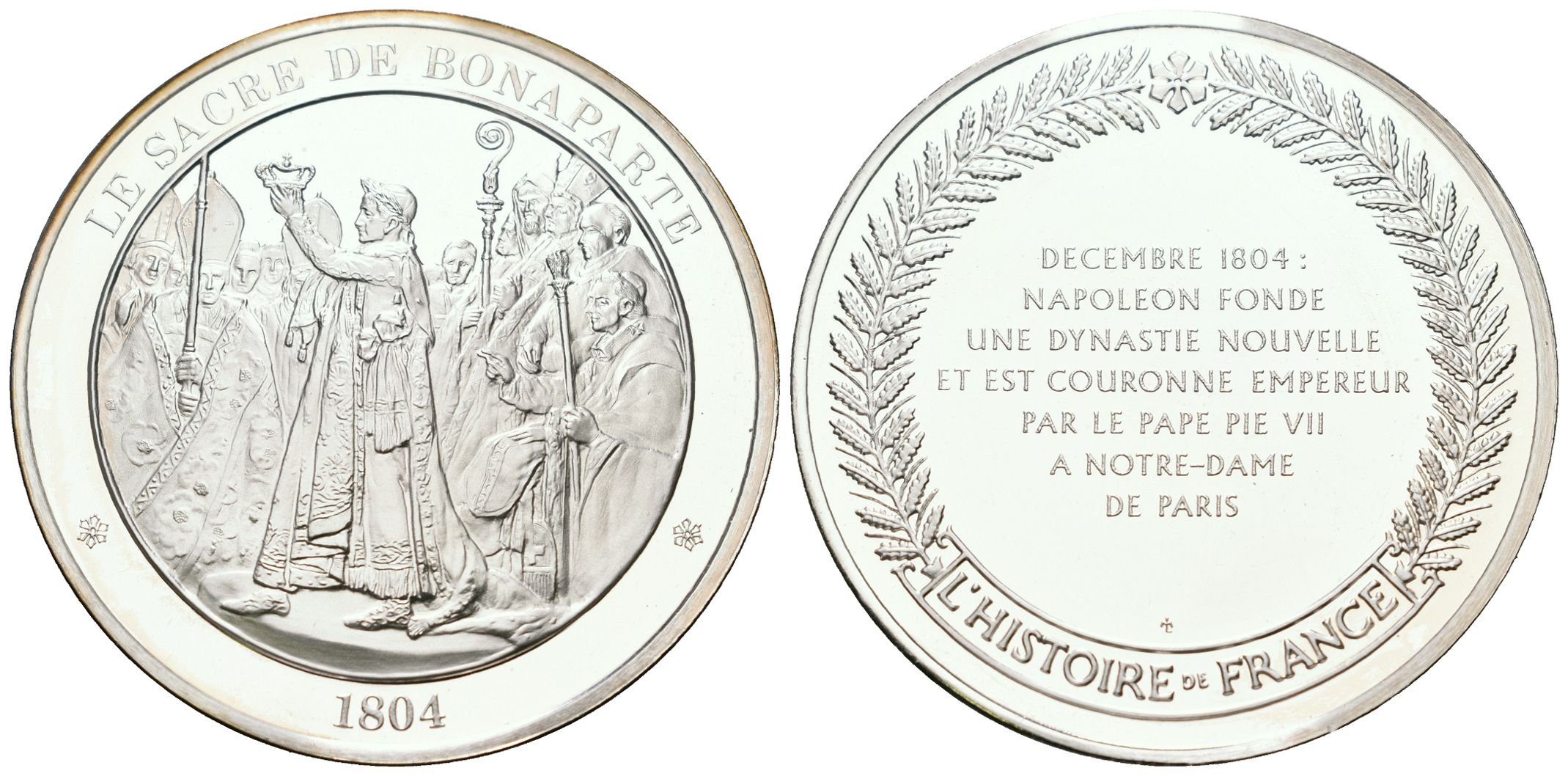 Francie - AR Medaile b.l. - Le sacre de Bonaparte