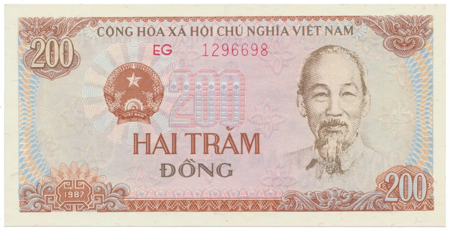 Vietnam, 200 Dong 1987, P.100b