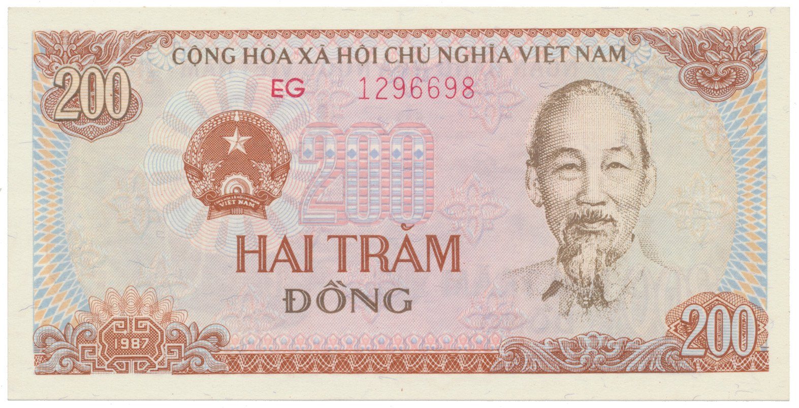 Vietnam, 200 Dong 1987, P.100b