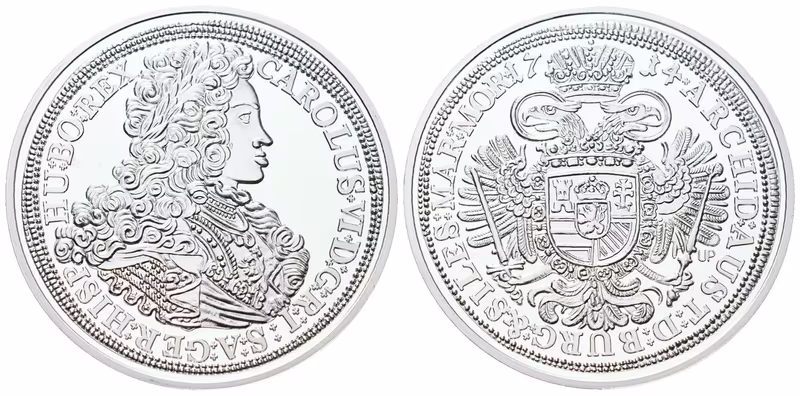 Replika - Historický tolar - Karel II. 1714