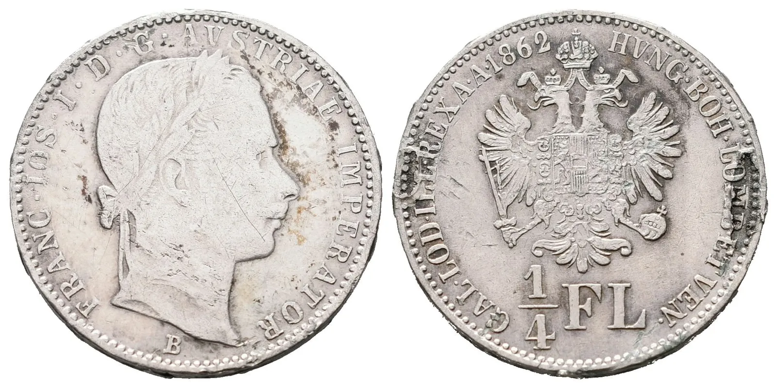 1/4 Zlatník 1862 B