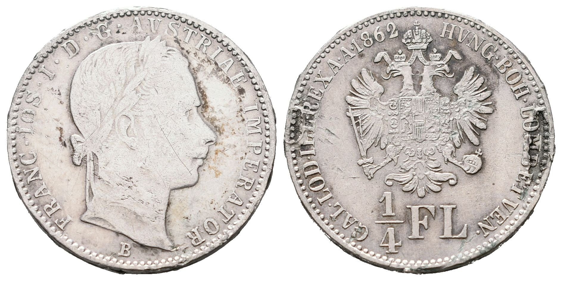 1/4 Zlatník 1862 B