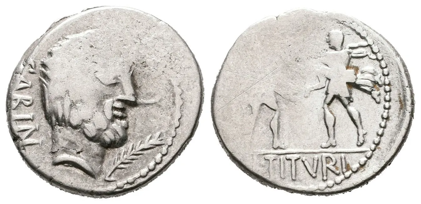 L. Titurius L. f. Sabinus, Denár, A. 1198