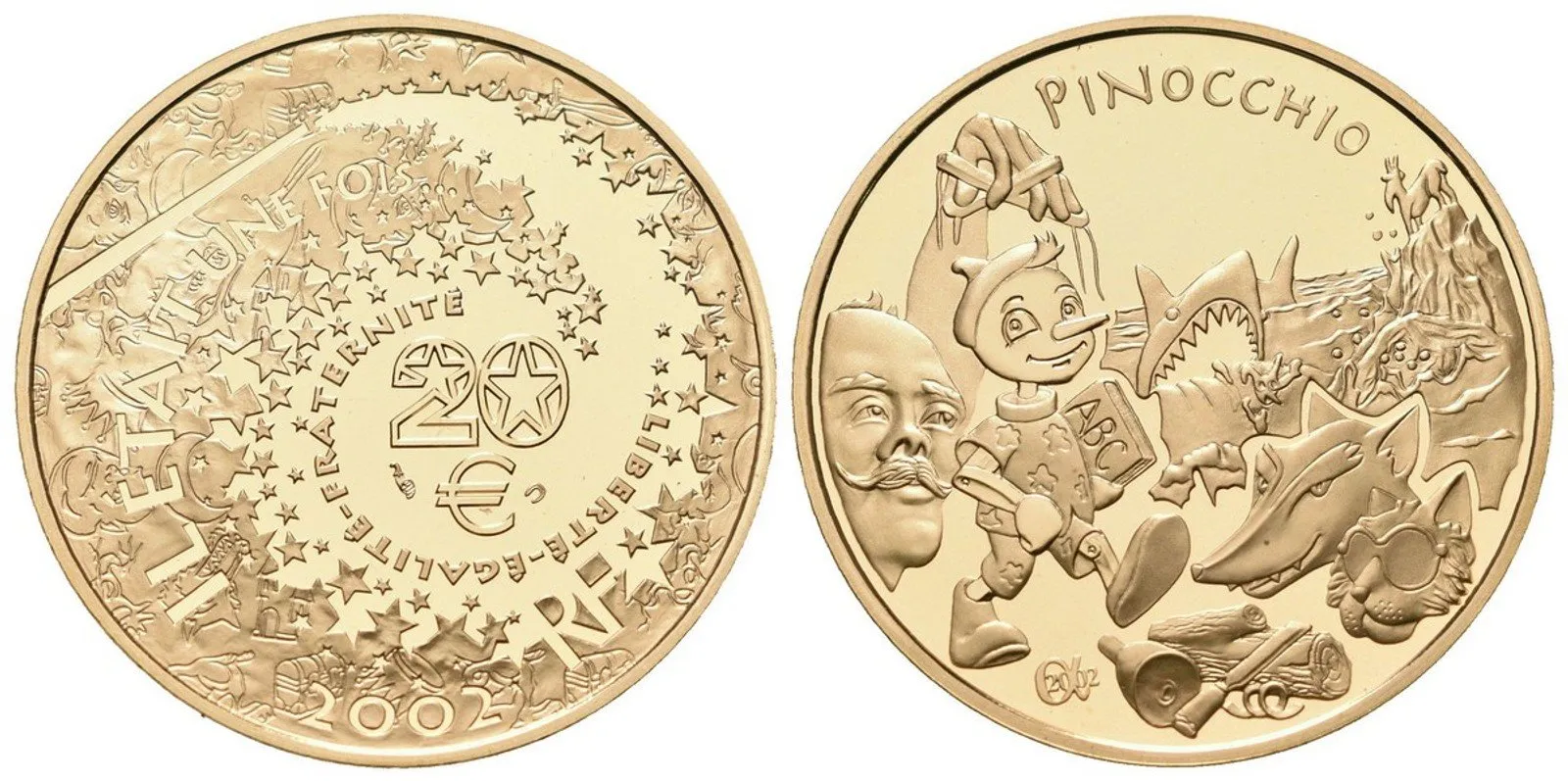 Francie, 20 Euro 2002 - Pinocchio